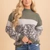 Hem & Thread Stay Focused Leopard Print Sweater