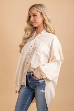 Wholesale Fashion Trends Just Be You Long Sleeve Button Up Top -Bella Ella Sales 1 21dbbb7c 3251 4bc6 9705 bdcd386b87c2 5000x