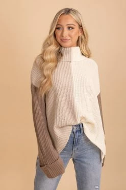 Blu Pepper Good Things Unfolding Color Block Sweater