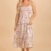 Wholesale Fashion Trends Let The Sun Shine Floral Midi Dress