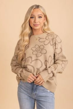 Timing See The Light Happy Face Sweater