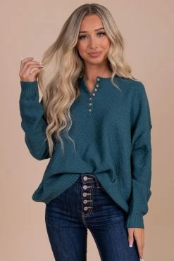 Listicle Hills And Horizons Long Sleeve Knit Sweater