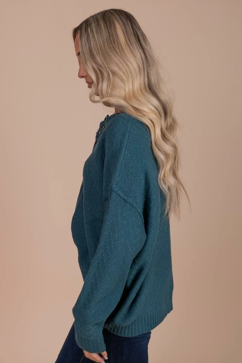 Listicle Hills And Horizons Long Sleeve Knit Sweater 2 Listicle Hills And Horizons Long Sleeve Knit Sweater - Image 2