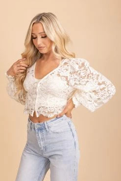 E&M/Mine Let Yourself Shine Lace Crop Top 5 E&M/Mine Let Yourself Shine Lace Crop Top -Bella Ella Sales 2 540962f8 430d 4662 b1fc af9b3839fe29 5000x