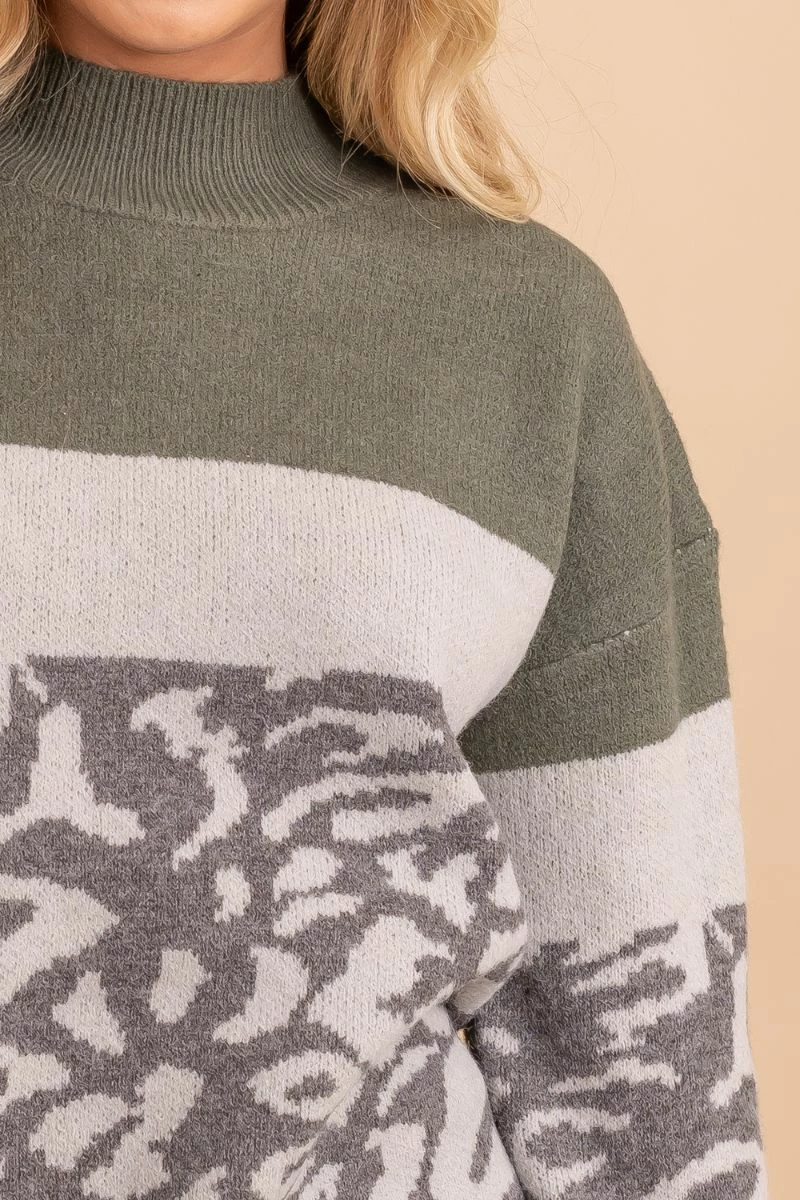 Hem & Thread Stay Focused Leopard Print Sweater 3 Hem & Thread Stay Focused Leopard Print Sweater - Image 3