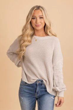 Miracle Life Is A Gift Bubble Sleeve Sweater -Bella Ella Sales 2 bfd25ea5 b126 4161 a124 c20ff2e3485a 5000x
