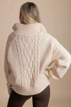 Sweaterland Warm Embrace Chunky Cable Knit Sweater - Off White -Bella Ella Sales 2 c8ed0404 b24c 450f 8414 19cee6befbdc 5000x