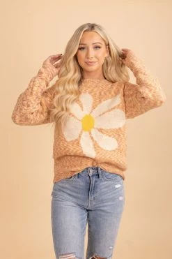 Bibi Daisy Day Print Sweater