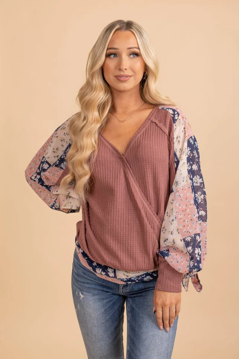 L Love Inc Marigold Medley Faux Wrap Top 1 L Love Inc Marigold Medley Faux Wrap Top