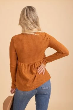 In Loom Here With You Long Sleeve Waffle Top -Bella Ella Sales 3 63c3caa2 7b2e 46ef 9ed5 265d2124256a 5000x