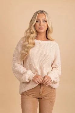 Miracle Life Is A Gift Bubble Sleeve Sweater