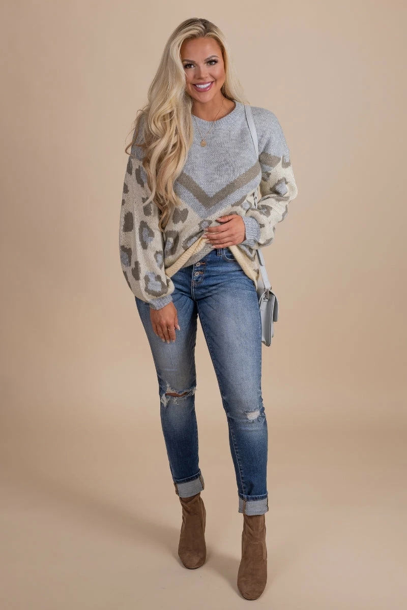 Andree Too Wild Animal Print Pullover Sweater 3 Andree Too Wild Animal Print Pullover Sweater - Image 3
