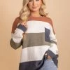 Jodifl Cuddle Up Striped Knit Sweater