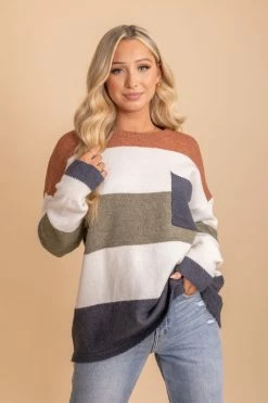 Jodifl Cuddle Up Striped Knit Sweater