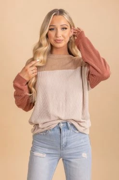 Tres Bien Take Chances Color Block Sweater