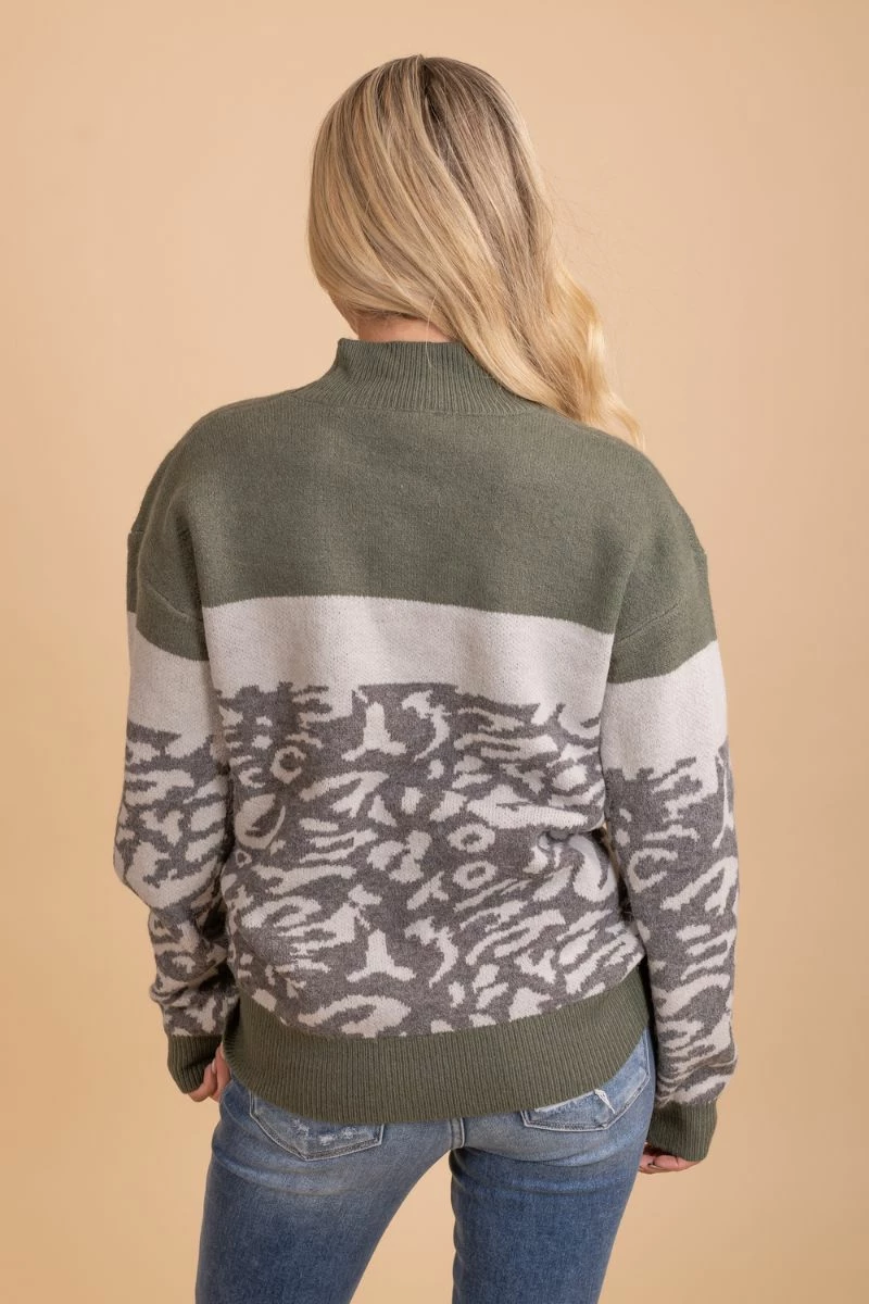 Hem & Thread Stay Focused Leopard Print Sweater 2 Hem & Thread Stay Focused Leopard Print Sweater - Image 2