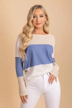 Hopely Life Is Short Color Block Top