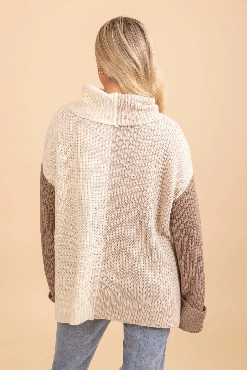Blu Pepper Good Things Unfolding Color Block Sweater 2 Blu Pepper Good Things Unfolding Color Block Sweater - Image 2