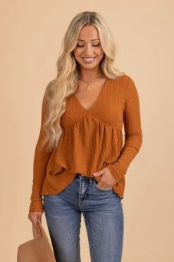 In Loom Here With You Long Sleeve Waffle Top -Bella Ella Sales 4 b603bb84 55ee 40d2 84fc 759b84d4e4cf 5000x