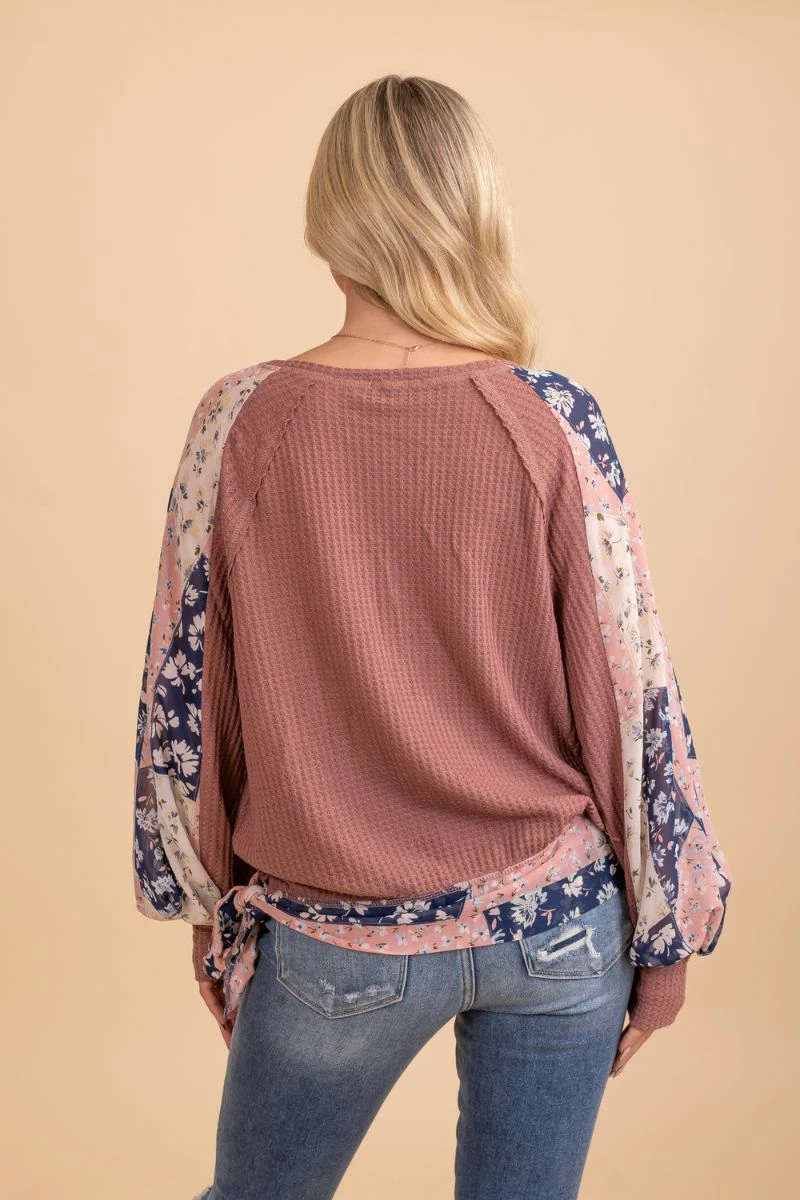 L Love Inc Marigold Medley Faux Wrap Top 3 L Love Inc Marigold Medley Faux Wrap Top - Image 3