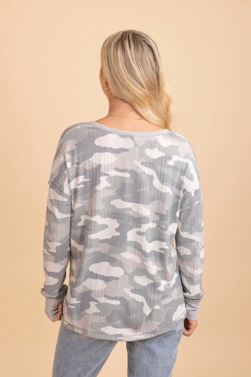 Hem & Thread Be A Fighter Camo Top 2 Hem & Thread Be A Fighter Camo Top - Image 2