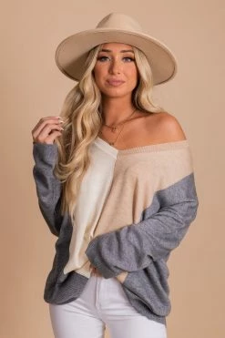 Jodifl Fall Breeze Color Block Sweater - Gray -Bella Ella Sales 5 51e3e7dc d923 46f6 8fa8 9f06eddd7776 5000x