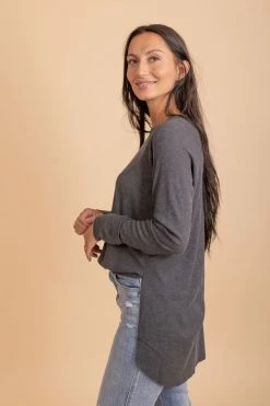 Zenana For Infinite Long Sleeve Waffle Knit Top -Bella Ella Sales 5 86708877 eca5 490c bcea 7f9d90093e3e 5000x