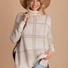 Jodifl Perfect Illusion Plaid Long Sleeve Sweater - Off White