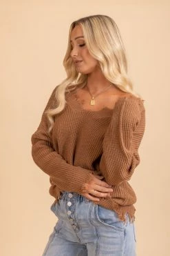 Zenana Autumn Moon Distressed Sweater -Bella Ella Sales 5 f39dfc6b 144f 4209 9665 0f00649b4519 5000x