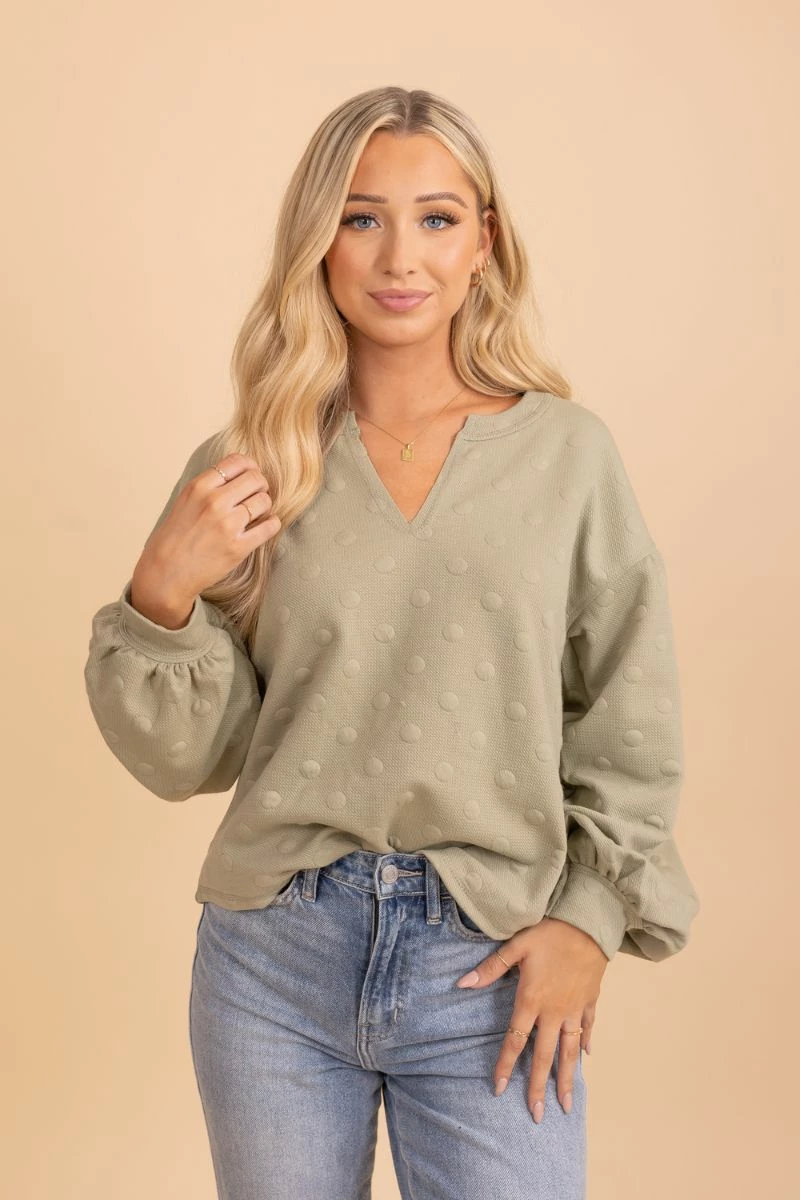 Blu Pepper Keep Living Swiss Dot Sweater 6 Blu Pepper Keep Living Swiss Dot Sweater - Image 6