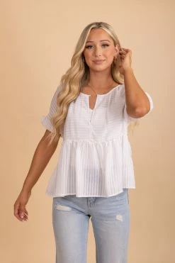 Very J Close To My Heart Striped Peplum Top -Bella Ella Sales 6 378eb3d3 90aa 46b4 a081 9d07165f2c48 5000x