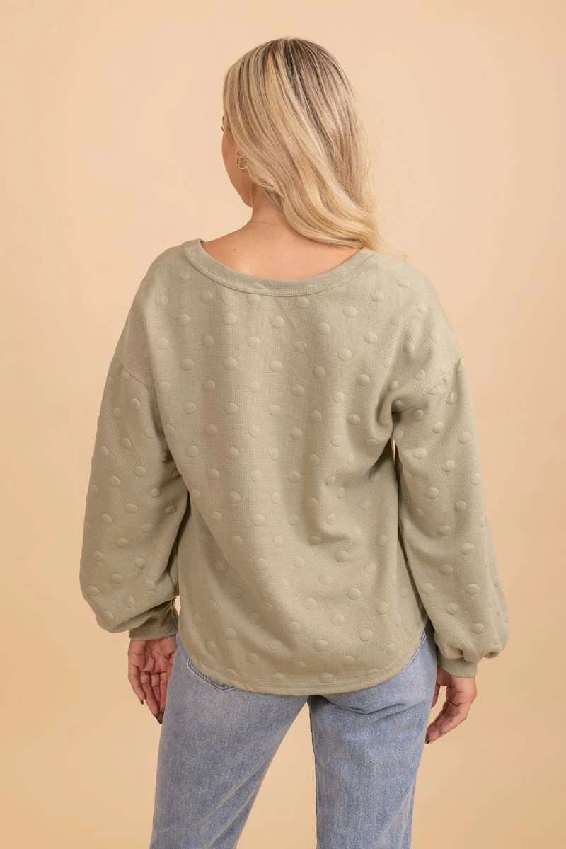 Blu Pepper Keep Living Swiss Dot Sweater 9 Blu Pepper Keep Living Swiss Dot Sweater - Image 9