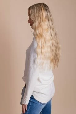 SOB Clothing All Cozy Cowl Neck Sweater - Off White 6 SOB Clothing All Cozy Cowl Neck Sweater - Off White -Bella Ella Sales AllCozySweaterSide 5000x