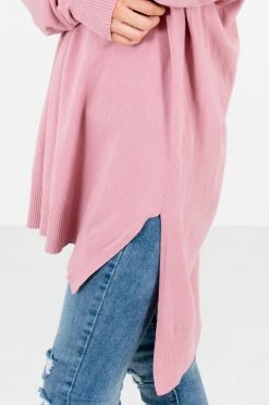 Zenana Anything Can Happen Sweater 14 Zenana Anything Can Happen Sweater -Bella Ella Sales Anything Can Happen Pink Sweater Detail 5000x