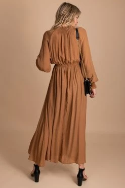 Wishlist Aspire To Inspire Long Sleeve Maxi Dress 19 Wishlist Aspire To Inspire Long Sleeve Maxi Dress -Bella Ella Sales AspireToInspire Long Sleeve Maxi Dress brown 3 5000x