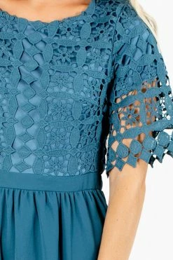 Polagram Awaken My Love Midi Dress 23 Polagram Awaken My Love Midi Dress -Bella Ella Sales Awaken My Love Blue Dress Detail 5000x