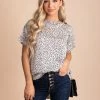 Stylive Hello Hollywood Leopard Print Blouse