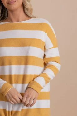 Bella Ella Boutique Oh So Sweet Mustard Striped Top 8 Bella Ella Boutique Oh So Sweet Mustard Striped Top -Bella Ella Sales BELLAELLA 12.15.21 1945 5000x