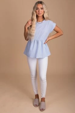 2 Hearts Around Town Peplum Top -Bella Ella Sales BELLAELLA 5.20.21 3131 5000x