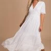 Listicle Be A Wildflower Maxi Dress - White