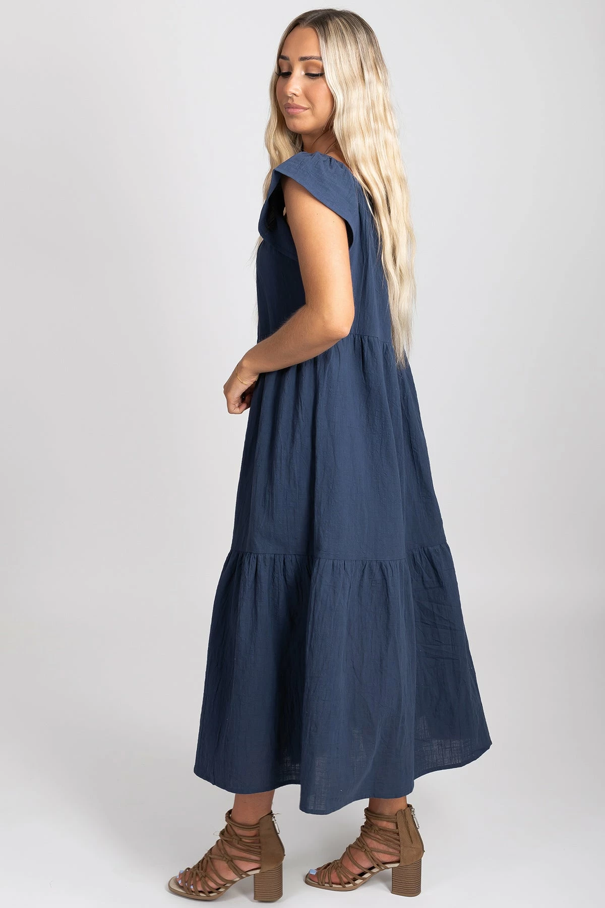 Wishlist Just Daydreaming Button Front Midi Dress 8 Wishlist Just Daydreaming Button Front Midi Dress - Image 8
