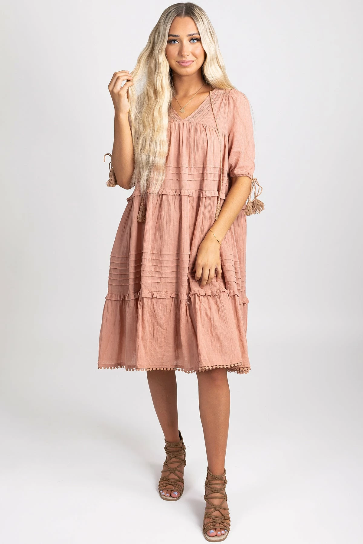 Listicle Bohemian Wonder Midi Dress 9 Listicle Bohemian Wonder Midi Dress - Image 9