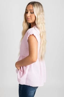 2 Hearts Around Town Peplum Top -Bella Ella Sales BELLAELLA 5.20.21 4842 5000x