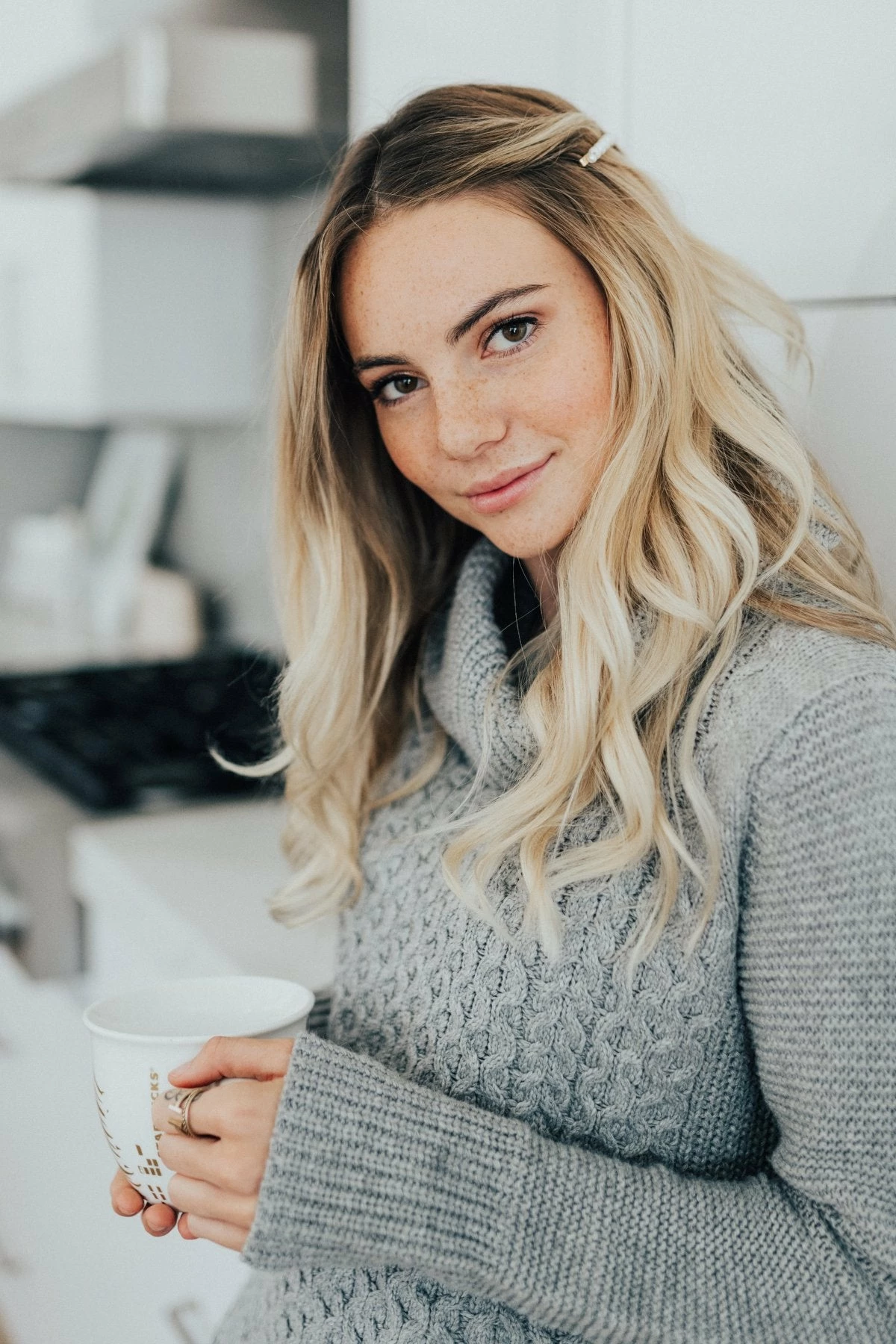 Bella Ella Boutique Season's Greetings Gray Cowl Neck Sweater 10 Bella Ella Boutique Season's Greetings Gray Cowl Neck Sweater - Image 10