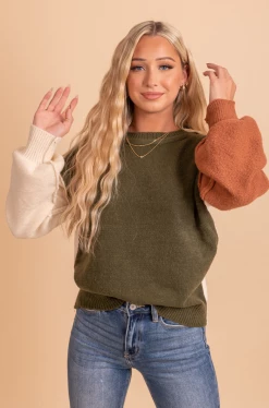 Bibi Be Anything Color Block Sweater