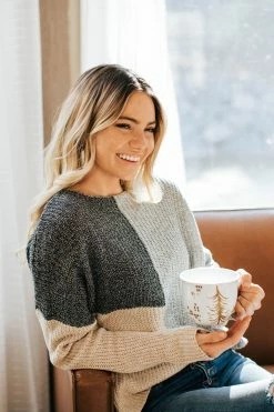 Almost Nothing Beautiful Day Color Block Sweater