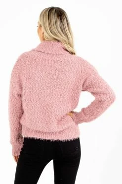 Bella Ella Boutique Beautiful Soul Turtleneck Sweater -Bella Ella Sales Beautiful Soul Turtleneck Mauve Back 5000x