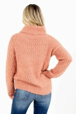 Bella Ella Boutique Beautiful Soul Turtleneck Sweater -Bella Ella Sales Beautiful Soul Turtleneck Terracotta Back 5000x