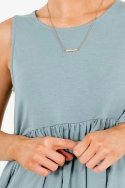 Zenana Best Friend Tank Top -Bella Ella Sales BestFriendTankTopGreenDetail 5000x