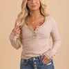 La Miel Big Heart Long Sleeve Top